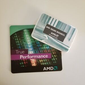 New AMD Graphic T-shirt & Mouse Pad Set Size L/XL